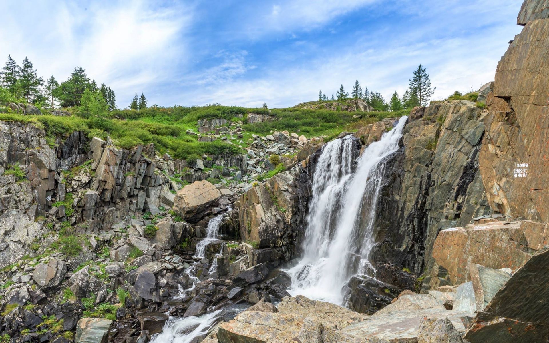 Waterfall in baga turgen