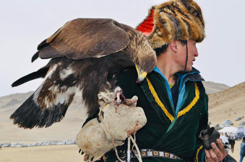 Kazakh eagle hunter