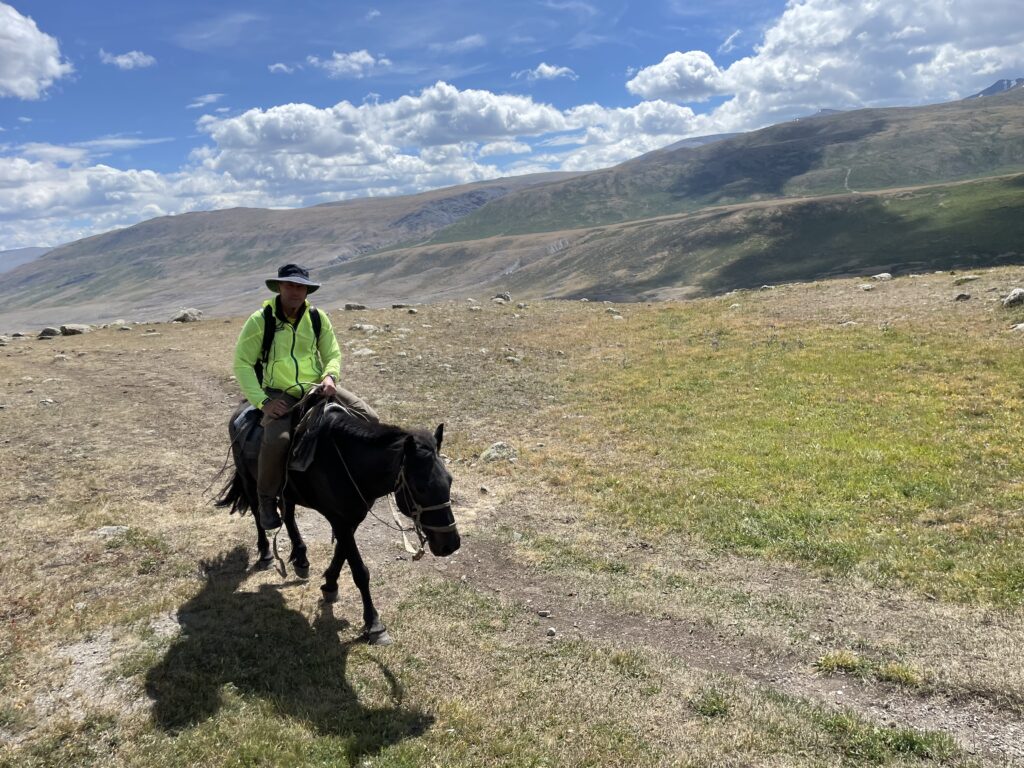 White river valley in western Mongolia