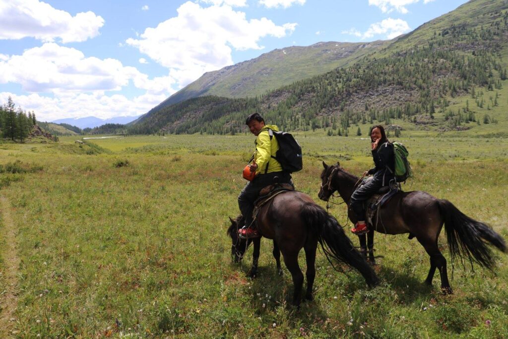 horse riding in Mongolia